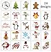 Moon Boat 240 Pieces Assorted Christmas Temporary Tattoos Stocking Stuffers - Xmas Kids Goodie/Gift Bags Favors