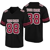 Custom Football Jersey Personalized Stitched Printed Team Name Number Logo Customized Uniform Shirt for Men Women Youth Kids