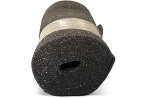 DURAFLOW FILTRATION Air Filter Foam Roll Media, 18 x 25 x 1/4, Dark Gray