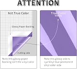 Lya Vinyl 12x4ft Light Purple Permanent Vinyl for Cricut & Silhouette Glossy view 3