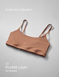 CRZ YOGA Softhold Women's Double Lined Bralettes
