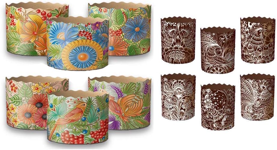 Round Panettone Paper Mold Easter Bread Ukrainian Baking ...