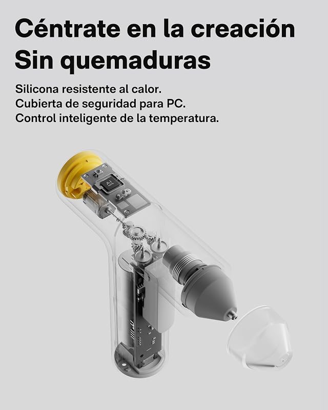 Pistola de Silicona Caliente, 40PCS Barras,calentamiento rápido 30s