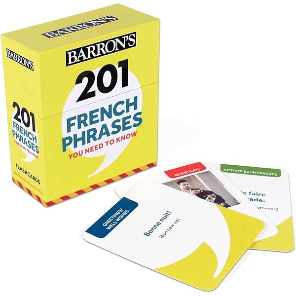 Amazon.com: 201 French Words You Need to Know Flashcards (Barron's
