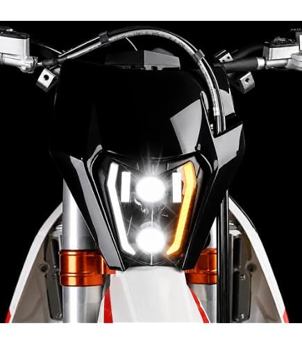 Amazon.com: CHANGCHENG DOT Dirt Bike Headlight LED With Turn