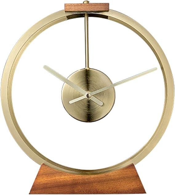Bracket Clock ضوء طاولة فاخرة على مدار الساعة بسيطة الديكور المعادن Bracket Clock ضوء طاولة فاخرة على مدار الساعة بسيطة الديكور المعادن