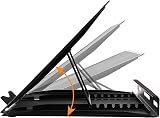 Amazon Basics Ventilated Adjustable Ergonomic Laptop Stand 10–17.3 in Black view 3