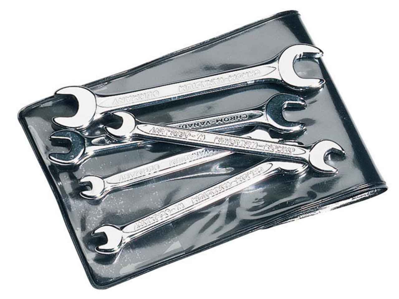 Draper 5210 S5BA Elora Midget Ba Double Open End Spanner Set, 5 Pieces