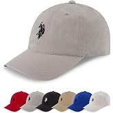 U.S. Polo Assn. Baseball Cap, 100% Cotton Adjustable Dad Hat with Small Pony Logo