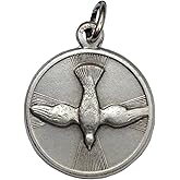 I G J THE HOLY SPIRIT MEDAL (THE DOVE OF THE HOLY SPIRIT) - THE PATRON SAINTS MEDALS - 100% MADE IN ITALY