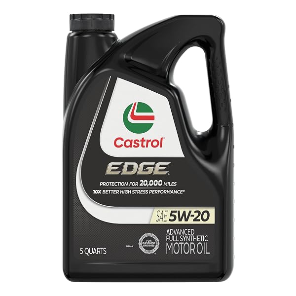 CASTROL EDGE 5W-20 ADVANCED FULL SYNTHETIC MOTOR OIL, 5 QUARTS