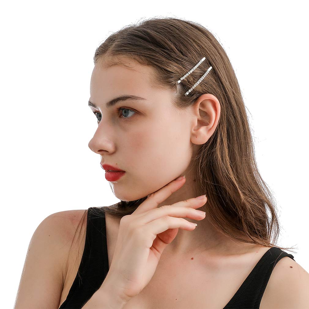 24 Pieces Pin Hair Clips-Fashion Korean Pin Hair Clips Sweet Alloy Catch Chain Fashion Hair Clips, Hair Clip Styling Tool Hair Accessories for Ladies and Girls : Beauty