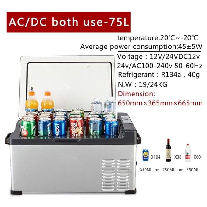 SMEARTHYB Nuevo Compresor Freezer Car Refrigerator AC 12V Dc24V ...