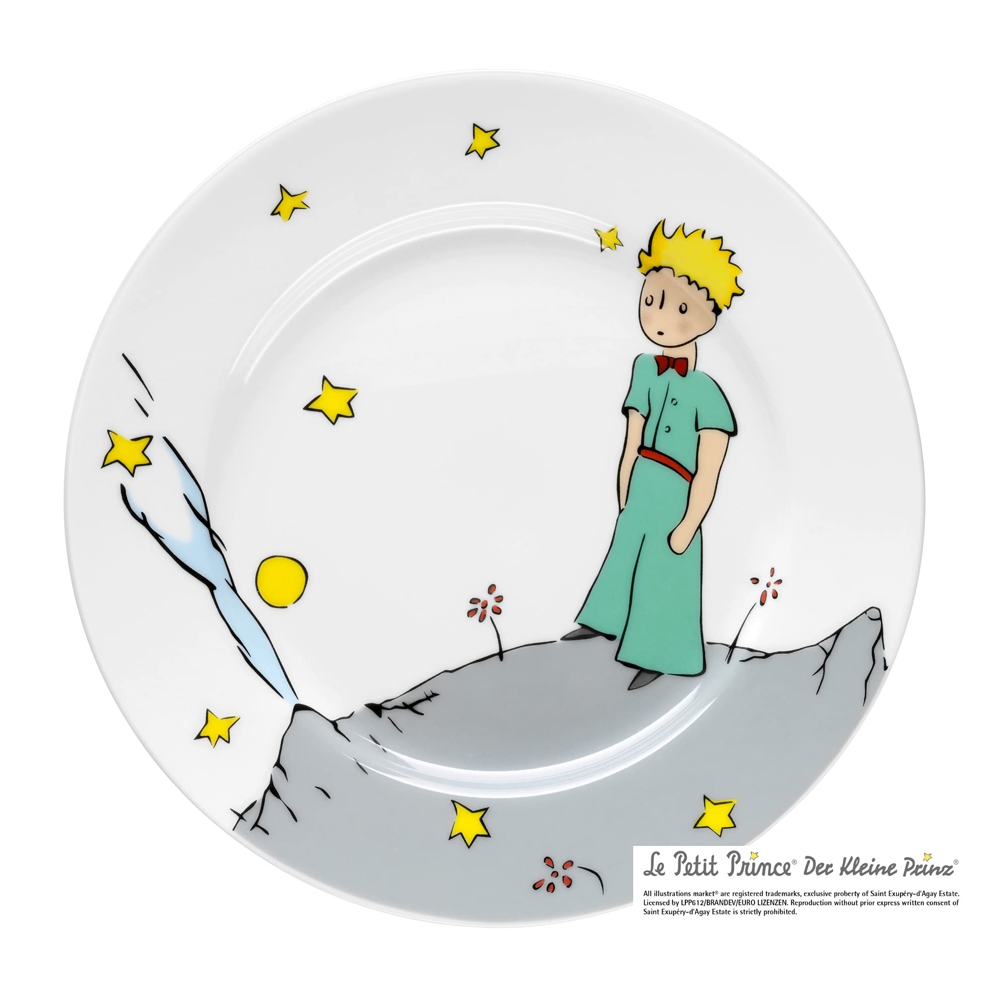 WMF The Little Prince Porcelain Children's Crockery Plate, Multi-Colour