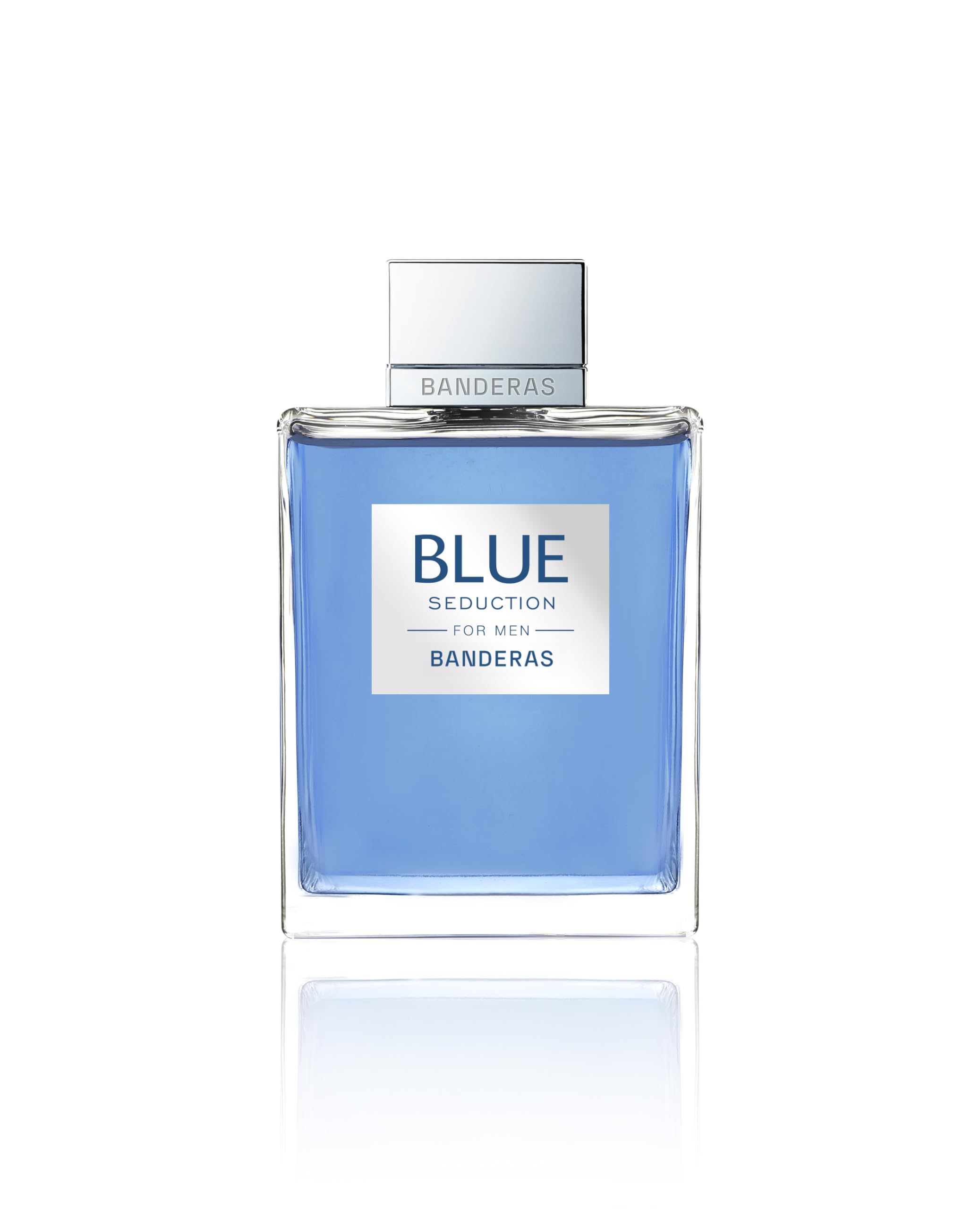 Banderas Perfumes - Blue Seduction - Eau de toilette for Men - Long Lasting - Fresh and Casual Fragance - Woody and Aquatic Notes - Ideal for Day Wear - 200 ml