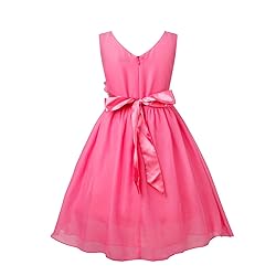 YiZYiF Kids Big Girls Double V Neck Flower Dress