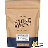 Stone Street Cold Brew Flavored Coffee, Natural French Vanilla Flavor, Coarse Ground Coffee, Dark Roast, 1 LB