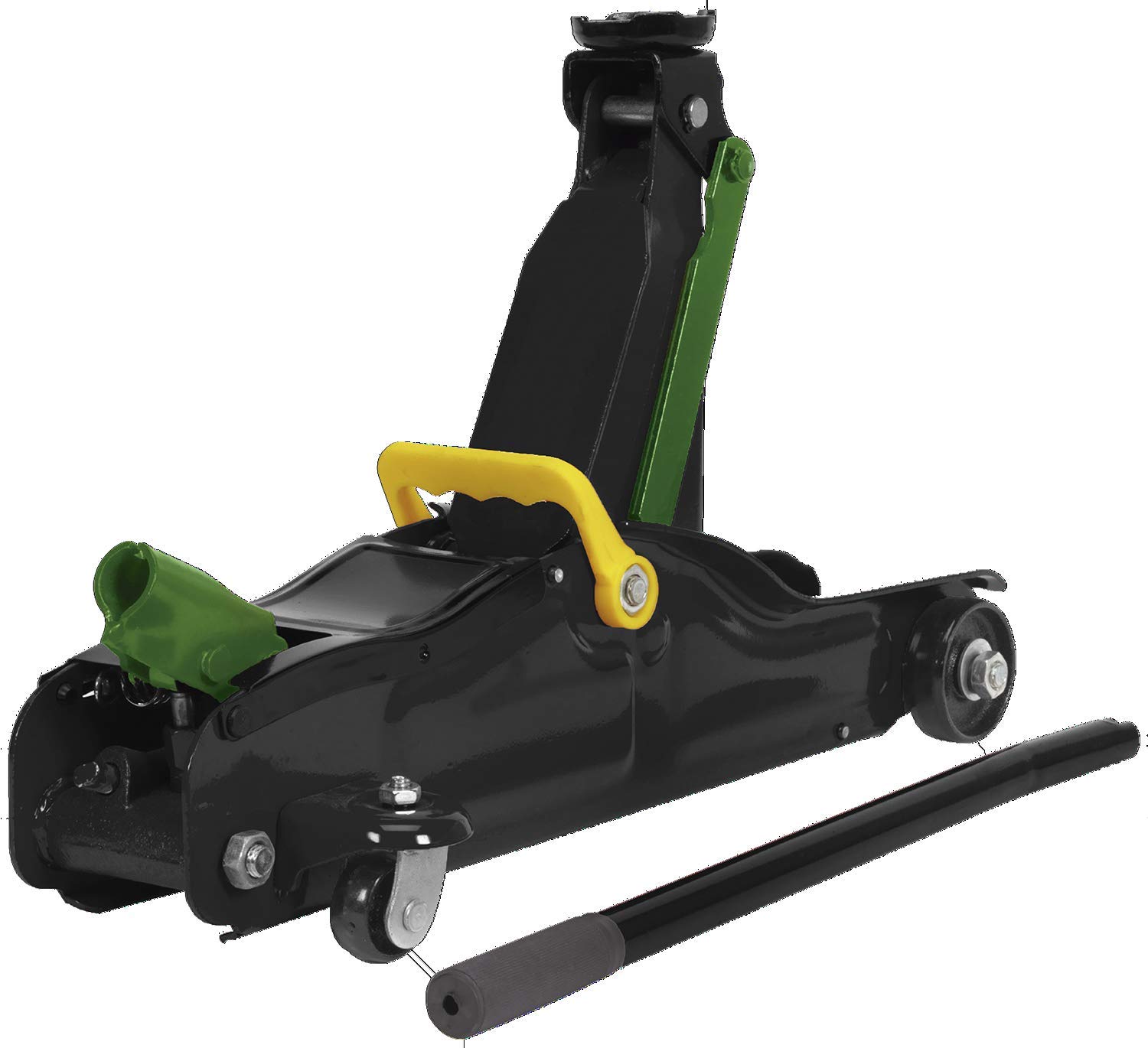 JBM 50816 Workshop Equipment for Vehicle Hydraulic Jack with Wheel, 2t