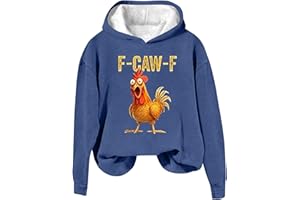 F-Caw-F Hoodies for Women Men Funny Fcawf Shirt Casual Long Sleeve Pullover Tops Lightweight Sweatshirt