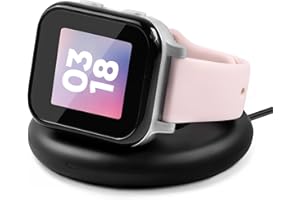 NEWJOURNEY Compatible with Gabb Watch 3 / 3e Charging Stand for Kids, Foldable Magnetic Desktop Dock, Snap-On Charger Station to Encourage Daily Charging Habits at Home or School (Black)