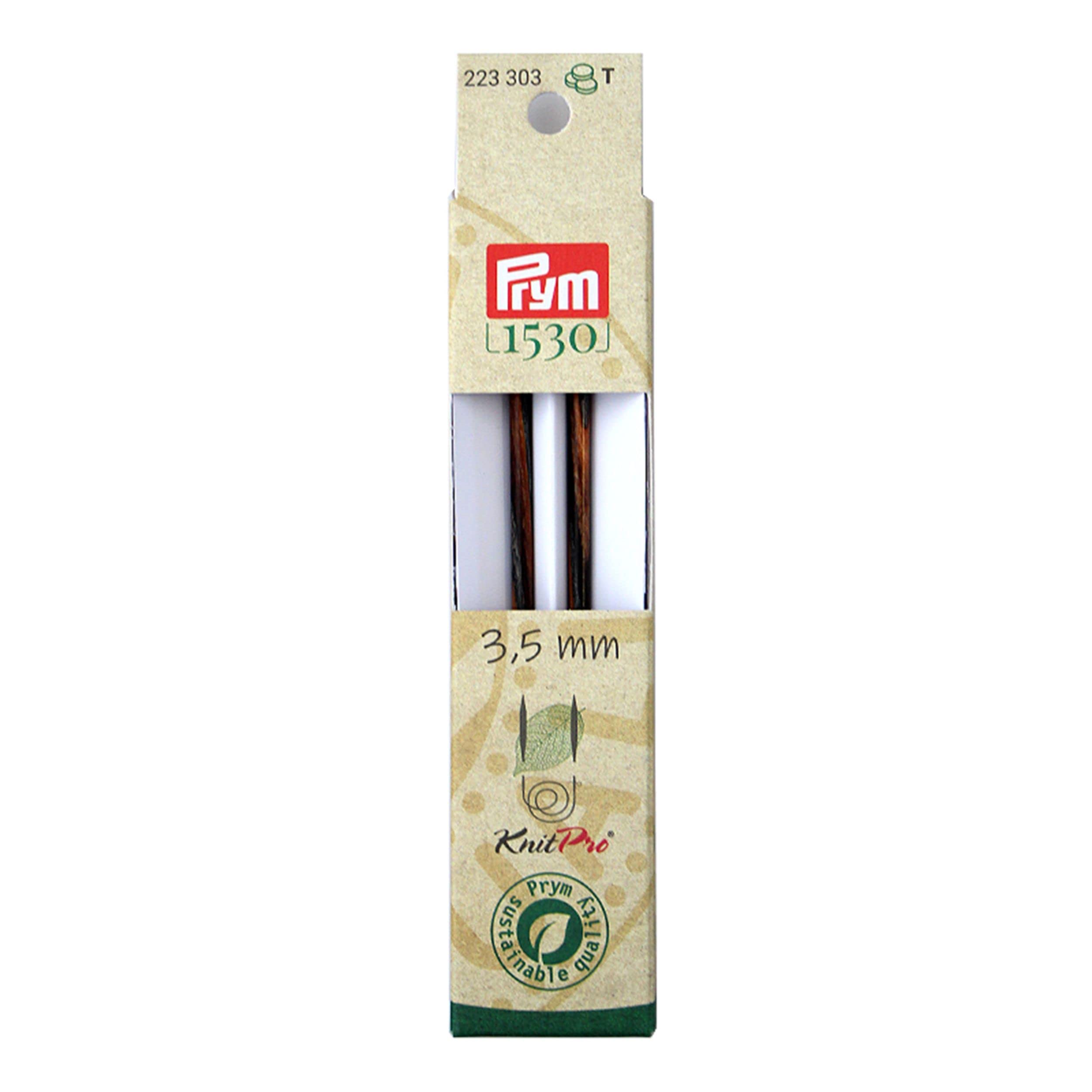 Prym 223323/2 x 13 x 1 cm Brown Wood Knitting Needle Tip