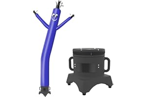 MOUNTO 10ft Inflatable Dancer Waving Tube Man Puppet for Store Sign (Blue)