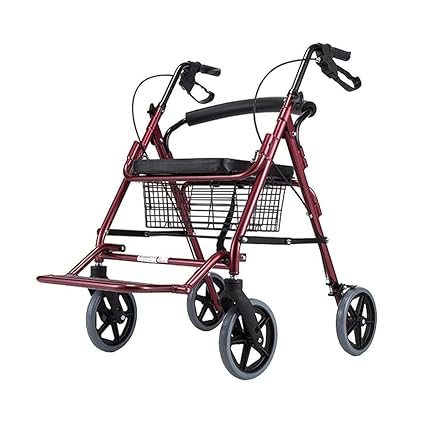Bbhhyy Disabled Aids Zimmer Frame Folding Mobility Aid Rolling