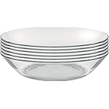 Duralex Made In France Lys 8 Inch Clear Calotte Plate, Set of 6
