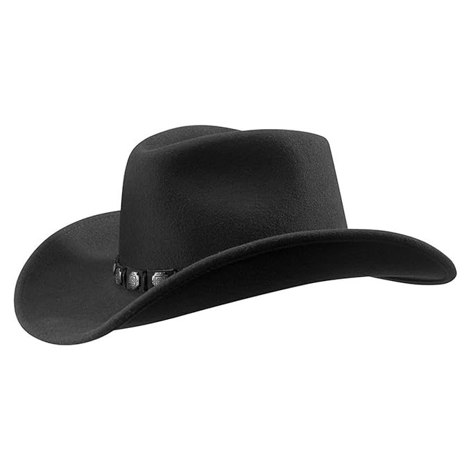 title=Stetson Hackberry Cappello Western Uomo | in Lana da Cowboy Feltro di con Fascia