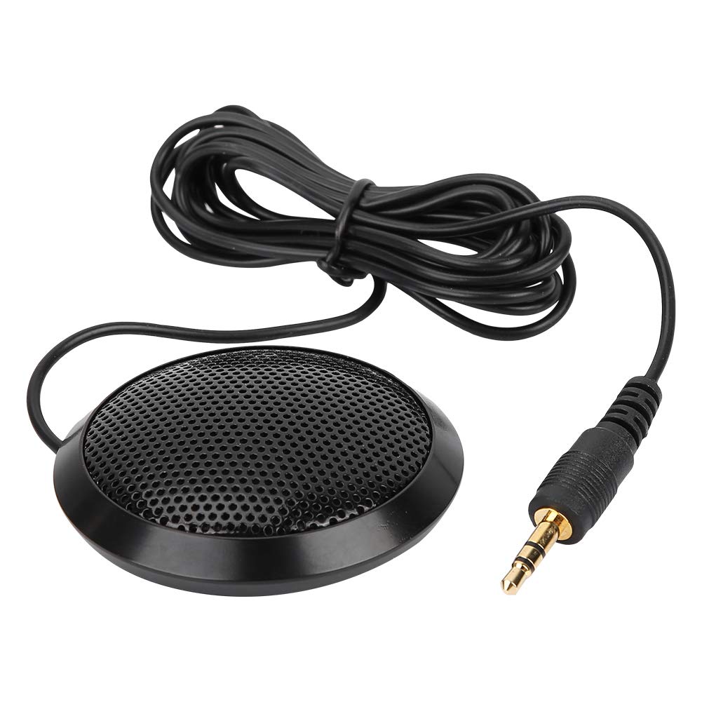 Socobeta Omnidirectional Condenser PC Microphone 3.5mm Desktop Computer Microphone for Conference Recording Video Meeting Call