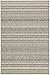 Garland Rug Carnival Area Rug, 4-Feet by 6-Feet, Random Earthtone Stripes