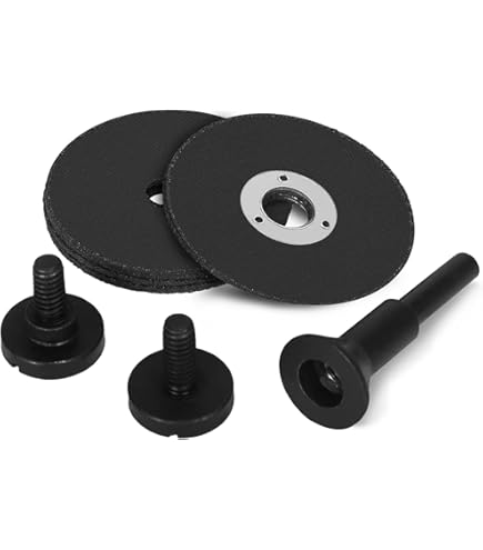 IIT 3" Metal Cutting Wheels With 1/4" Mandrel – 5-Pack, Aluminum Oxide, Medium Grit, Fits Angle & Die Grinders