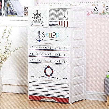 Buy Thetickletoe Plastic Cute Sailor Print Cartoon Chest Of