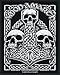 Amon Amarth Triple Skull Viking Death Metal Band Woven Sew On Applique Patch