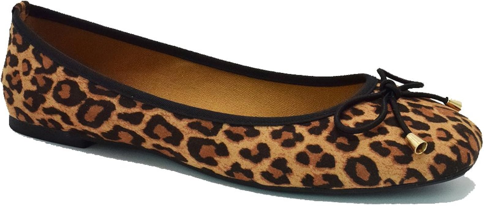 KANGMIER Shoes Women Suede Leopard Ballet KANGMIER Shoes Women Suede Leopard Ballet
