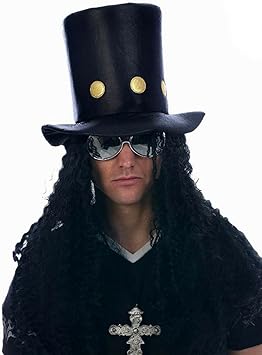 Deguisement Style Annees 80 Rock Star Deguisement Slash Costume Bonnet Cheveux Amazon Fr Jeux Et Jouets