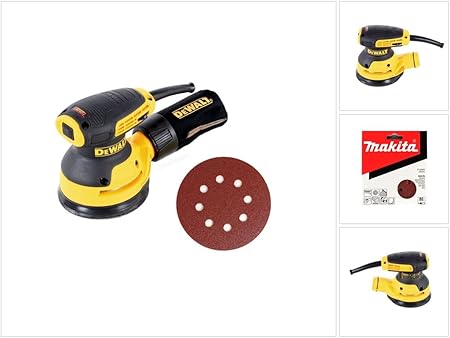 Dewalt Dwe 6423 280 W Ponceuse Excentrique 125 Mm 1 X Lot De 10 Makita Papier Abrasif P 80 Klettb 43555 De Fixation P Amazon Fr Bricolage
