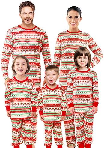 SUNNYBUY Christmas Family Matching Pajama Set Xmas Pyjamas Sleepwear Holiday Pjs