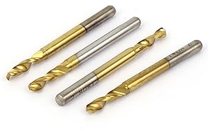 IIVVERR 2.8mm x 12mm 1/8" Straight Drill Hole TiN Coated Carbide PCB CNC Micro Drill Bits 4 Pcs (2.8mm x 12mm 1/8' 'Brocas de