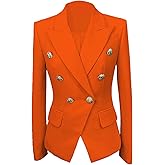 Womens Casual Blazers Long Sleeve Lapel Button Suit Jackets Slim Fit Work Office Blazer Jacket for Women