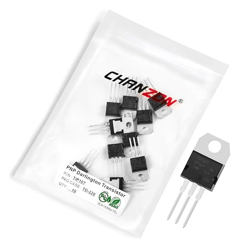 Chanzon TIP107 TO-220 PNP Darlington Power Bipolar Junction Transistor ...