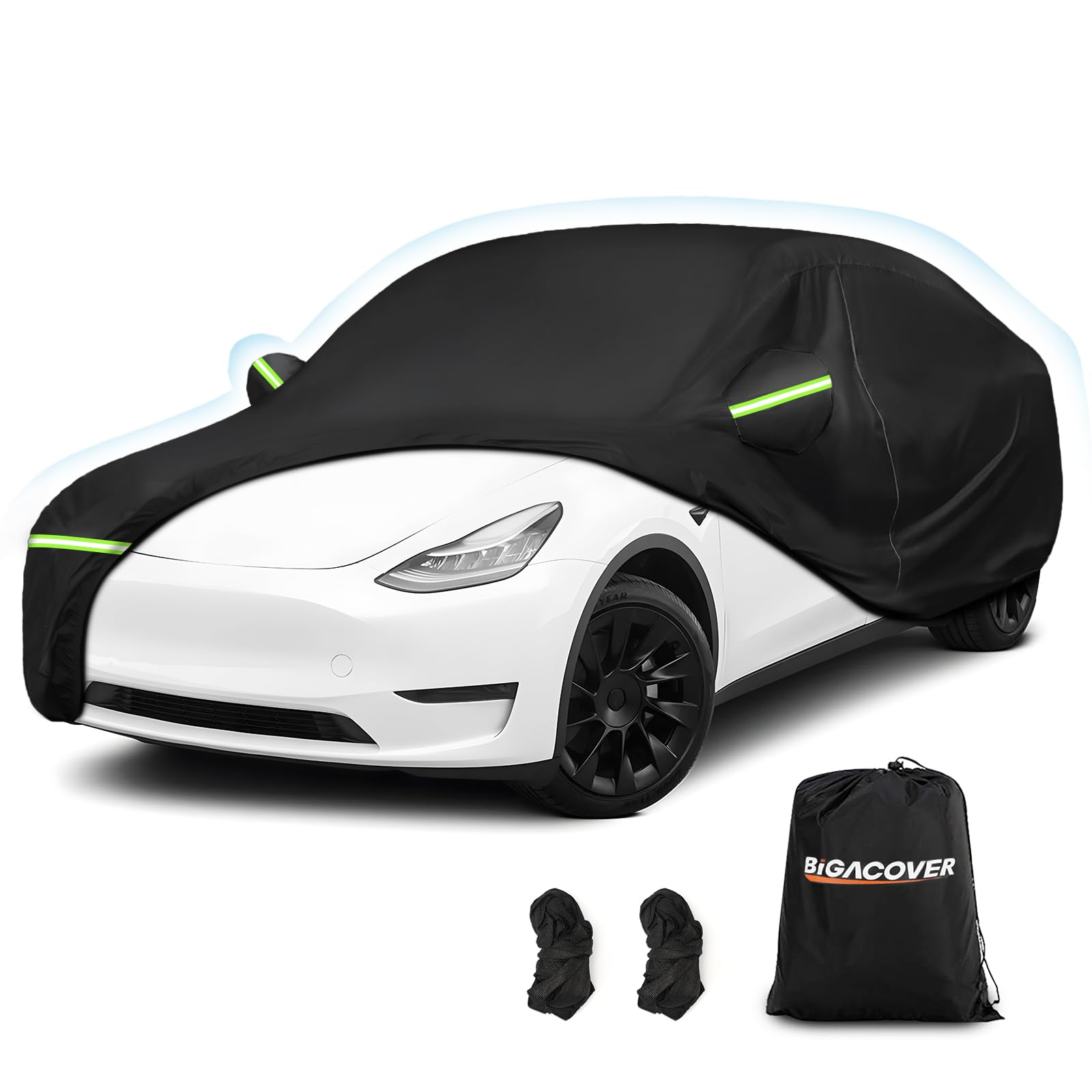 Photo 1 of Custom Fit for Tesla Model Y Car Cover - Waterproof, All Weather, Heavy Duty Protection, Hail & Windproof, Long Lifetime, with Charge Port Opening and Side Zipper - Fits for Model Y 2020-2025