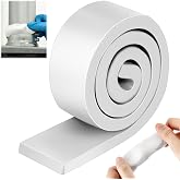 ElectricWise 1 Pack Moldable Silicone Putty White Solid Roll | 1.5 ft x 1 in Non Hardening Multi Purpose Duct Seal for Metal, Glass, Wood, Ceramic, Crafts, Heat Resistant and Waterproof