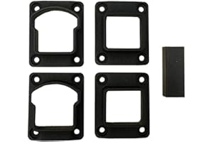 Weatherables Stanford Railing Brackets – Aluminum Indoor & Outdoor Straight Railing Brackets, Made with Durable & Low-Maintenance Black Textured Powder-Coat Finish