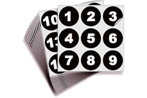 iSYFIX Black Consecutive Number Stickers – 1 to 100, 2-inch, 1 Set – Vinyl Self Adhesive Premium Decal, Ideal for Inventory, Storage, Organizing, Boxes, Bins, Toolbox, Lockers & More, Indoor/Outdoor