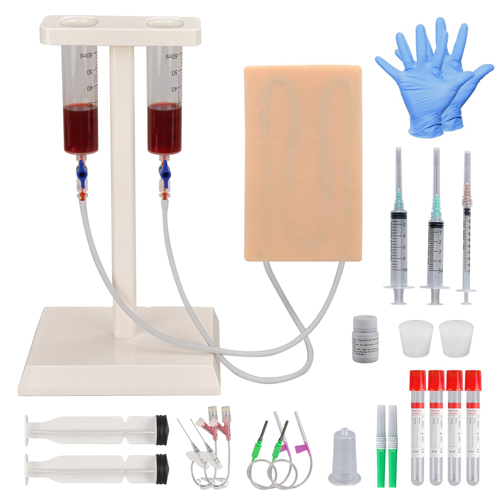 Photo 1 of MedEduQuest MedEduQuest Multipurporse IV Injection Phlebotomy Practice Kit, Venipuncture Practice Kit with Blood and Veins