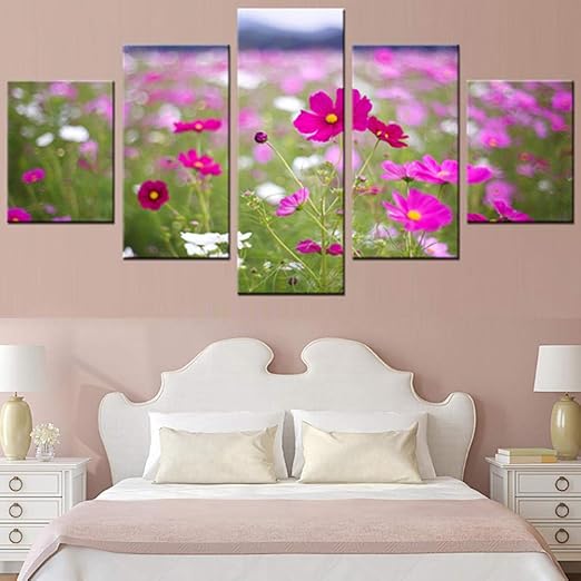 13tdfc Cuadros Decoracion Salon Modernos 5 Piezas Lienzo Grandes