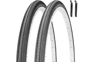 SIMEIQI 27 X 1 1/4 Bike Tire 27 Inch Road Bike Tires 32-630 Folding Bead Replacement Bicycle Tire Set