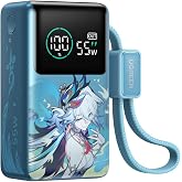 UGREEN x Honkai Star Rail 10000mAh 55W Built-in Cable Power Bank | Honkai: Star Rail limited. Built-in cable, 45W 3 ports. fo