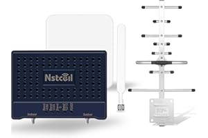 YJXCELL Cell Phone Booster for Home & Multi-Room with 2 Indoor Antennas,Up to 6,000 sq ft, Band 66/25/2/4/5/12/13/17,Boost 5G 4G Data for All U.S. Carriers FCC Approved Cell Booster
